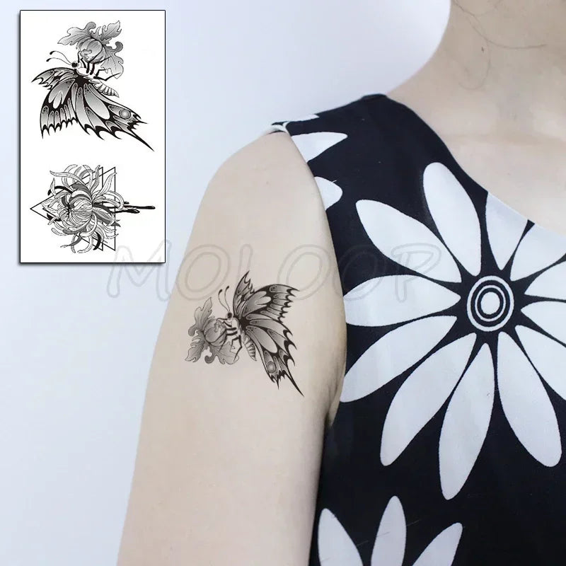 Waterproof Temporary Tattoo Sticker bird animal pattern small Tatoo Stickers Flash Fake Tattoos for girl Men Women kid